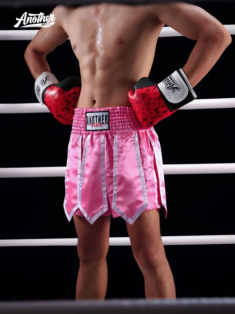 Anotherboxer Boxing Short Muay Thai Shorts Half Pants Sanda Fighting Short Uniform for Man Woman and Children