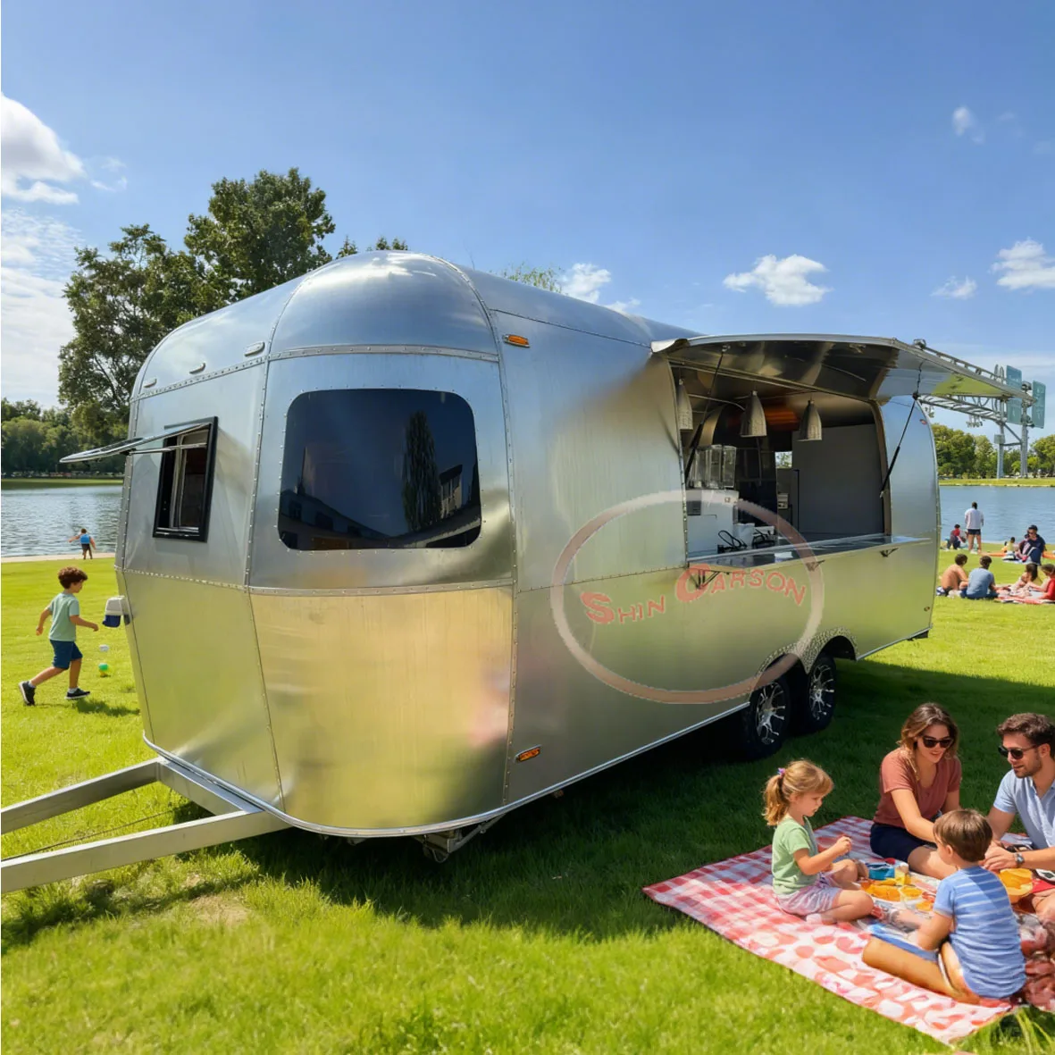 

Mobile Food Trailer for Outdoor Fast Food and Ice Cream Restaurant Use, New or Used Options Available, High Quality