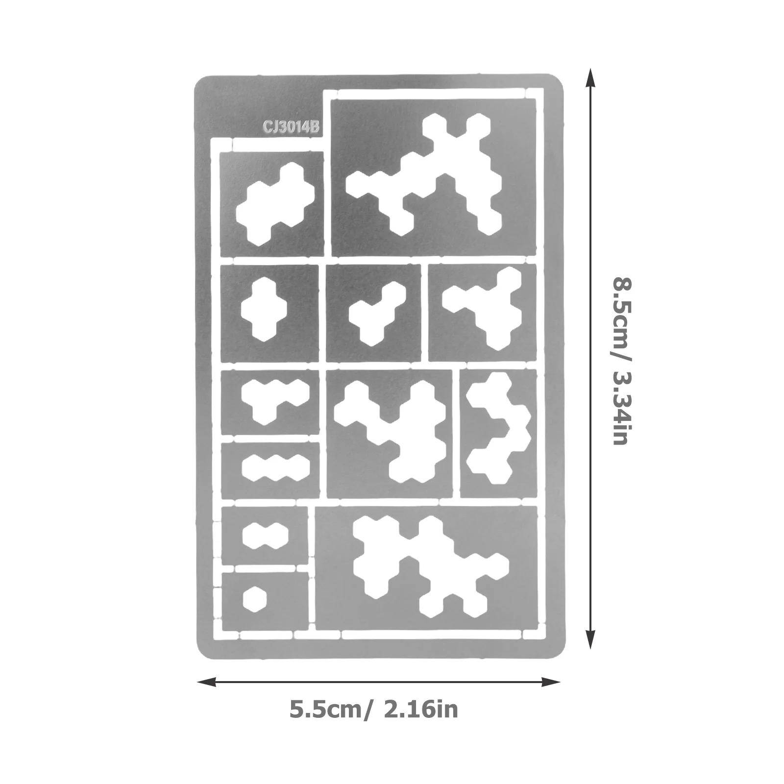 Pochoirs de camouflage réutilisables en acier inoxydable, planche de pulvérisation CamSolomon, grands modèles