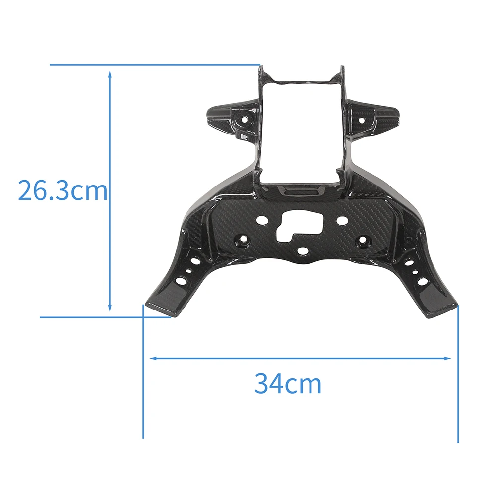 1PC MOTO4U Motorcycle Carbon Fiber Front Holder Fairing Twill Accessories Bracket Protector For BMW M1000RR 2023