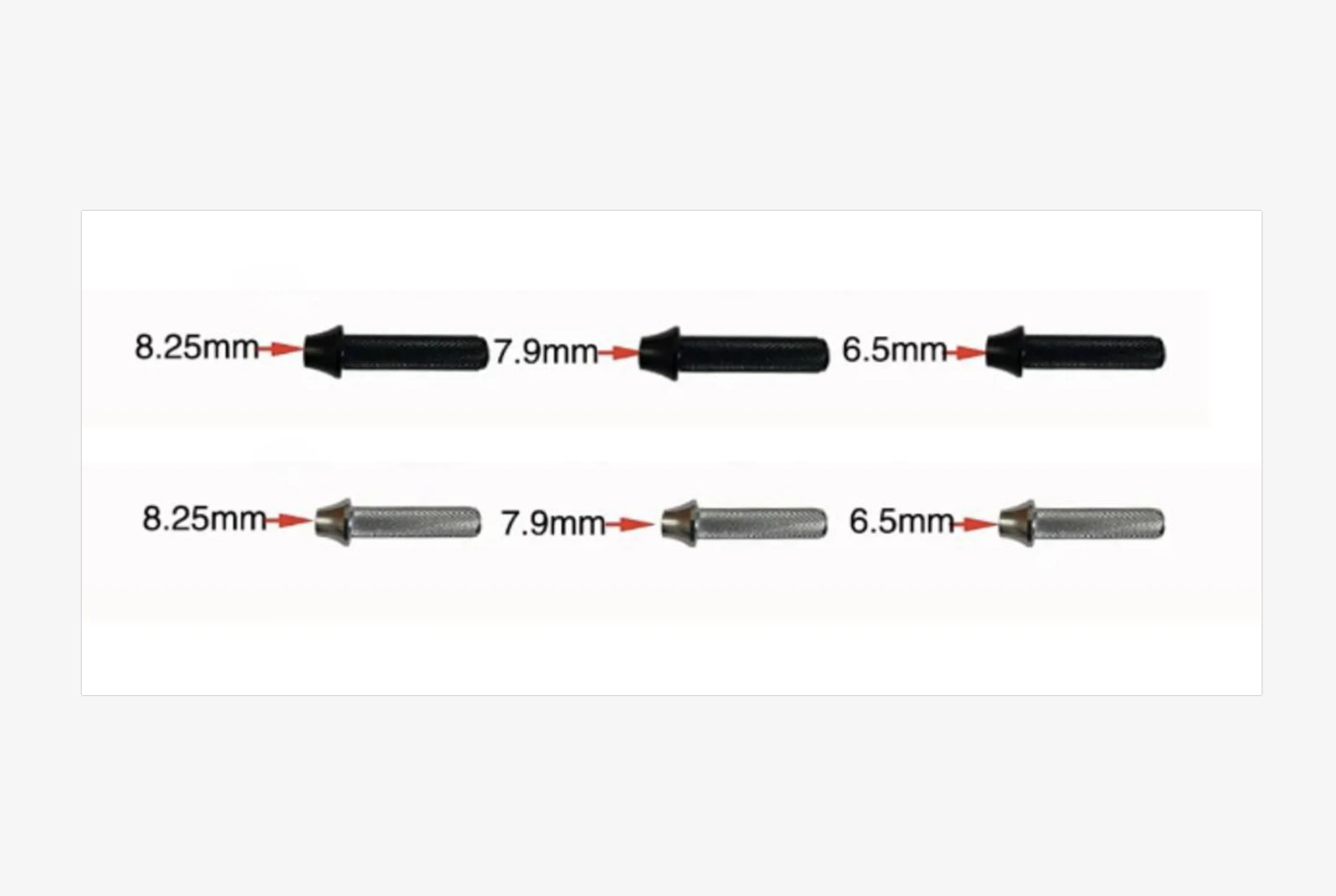 AIOUSHI-Full CNC Metal Heads, 3 Different Caliber