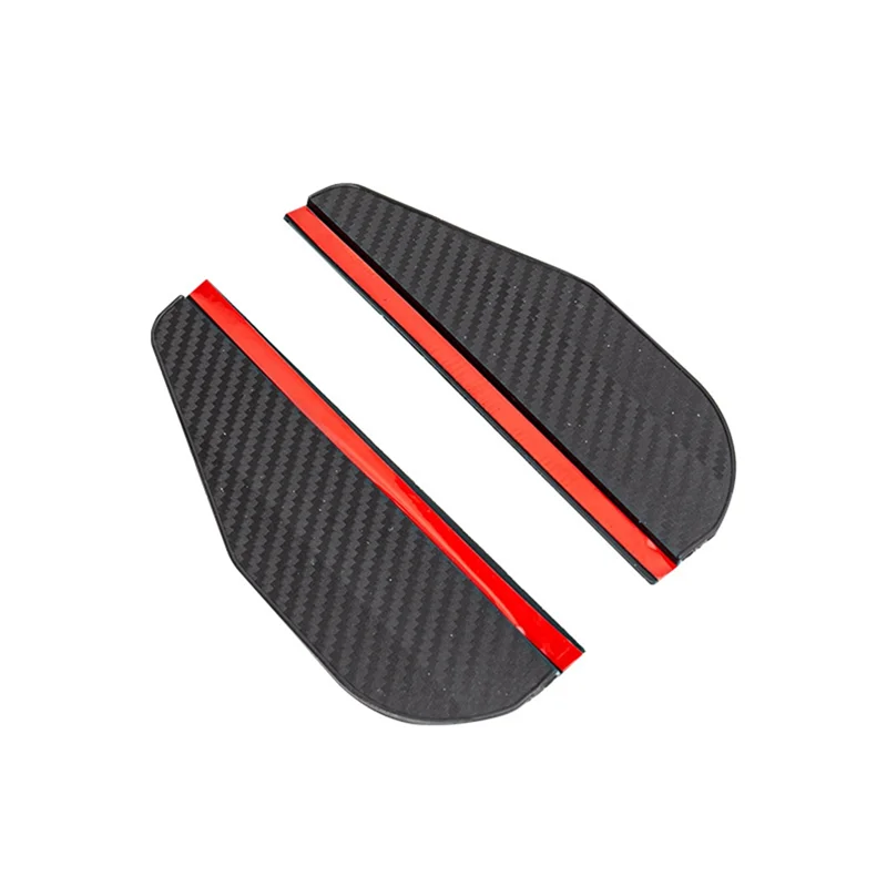 

1 Pair Car PVC Carbon Fiber Rain Shield Rear View Mirror Rain Eyebrow Adhesive For Rear View Mirror Car Rain Shield Replacement