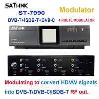 Satlink WS-7990 4 Route DVB-T Modulator to convert HD/AV signals into DVB-T/DVB-C/ISDB-T RF out ST-7990