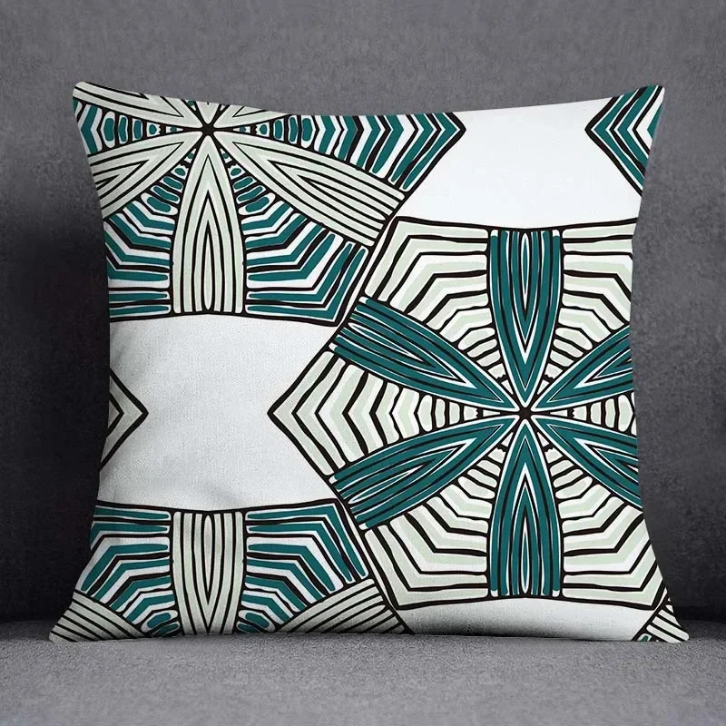 New Design Green Flower and Animal Pattern Home Decoration Pillowcase Square Pillowcase Home Office Decoration Cushion Cover
