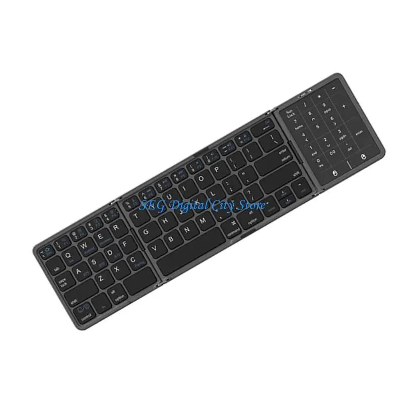 U75B 64Keys Ergonomic Portable Bluetooth-Compatible Keyboards With Touchpads Fast Charging for PC