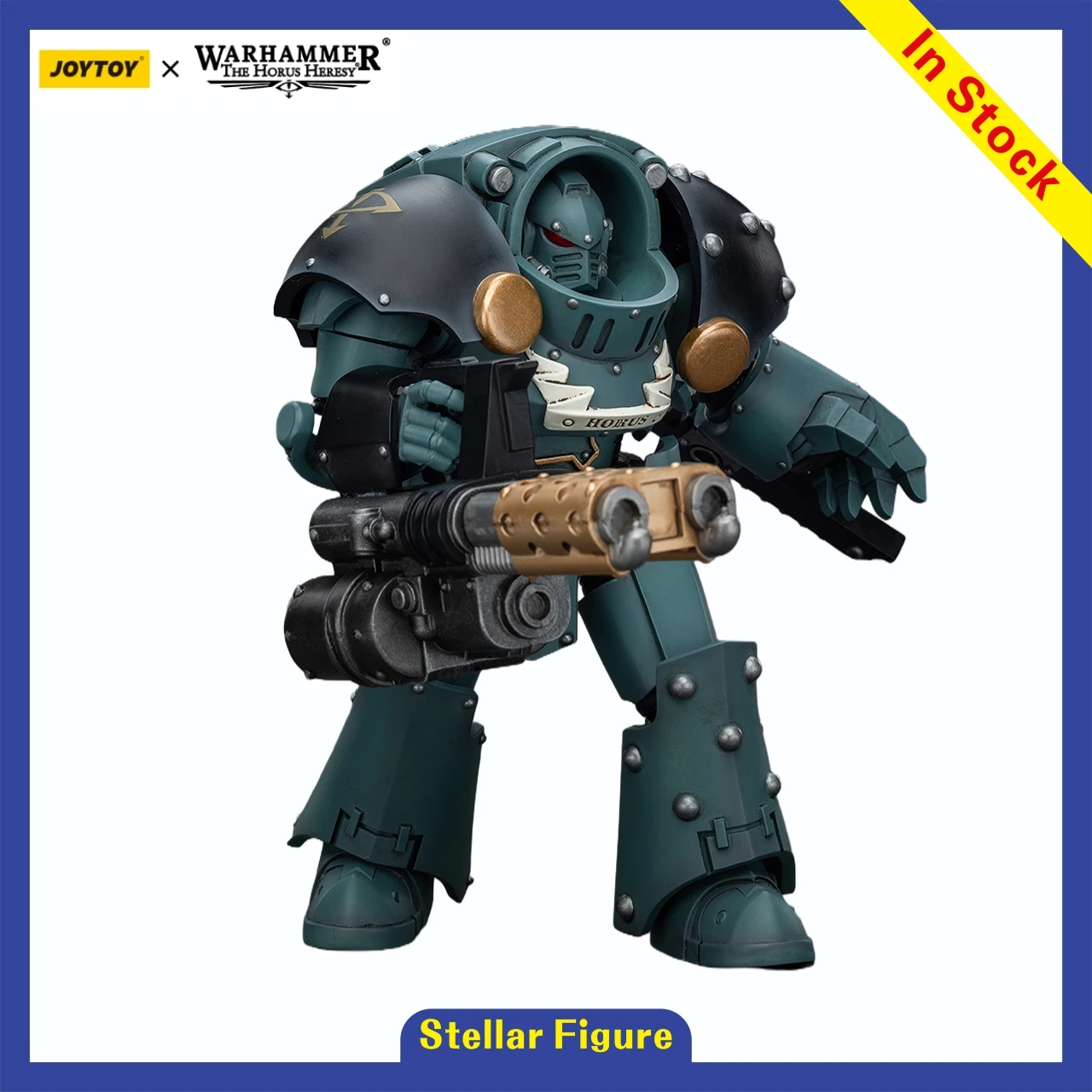 【SF】JOYTOY 1/18 Action Figure Warhammer 40K Sons of Horus Tartaros Terminator Squad Prime Model Toy Gift