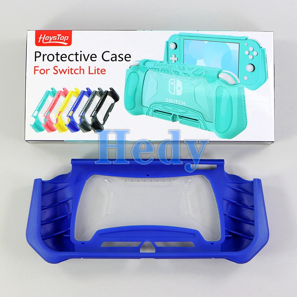 10 Uds funda para Nintendo Switch Lite TPU + cubierta protectora de PC para Switch Lite carcasa con tapa de película de vidrio antiarañazos