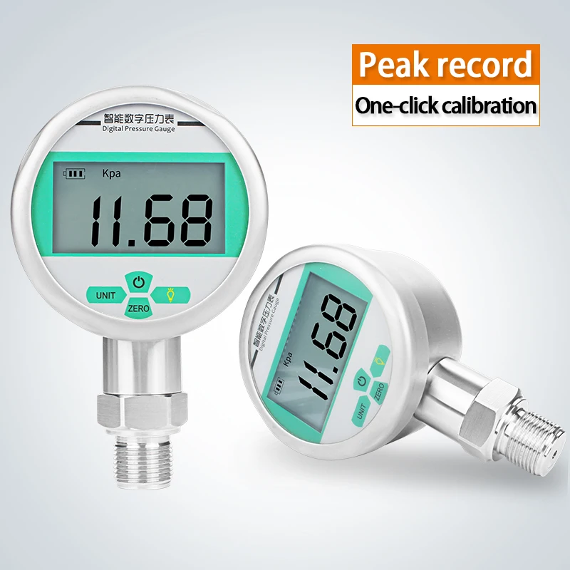 

Digital Display Pressure Gauge G1/2 0.2% 0.5% High Precision -0.1Mpa-0 0-1Mpa 10Mpa 20Mpa Pressure Meter