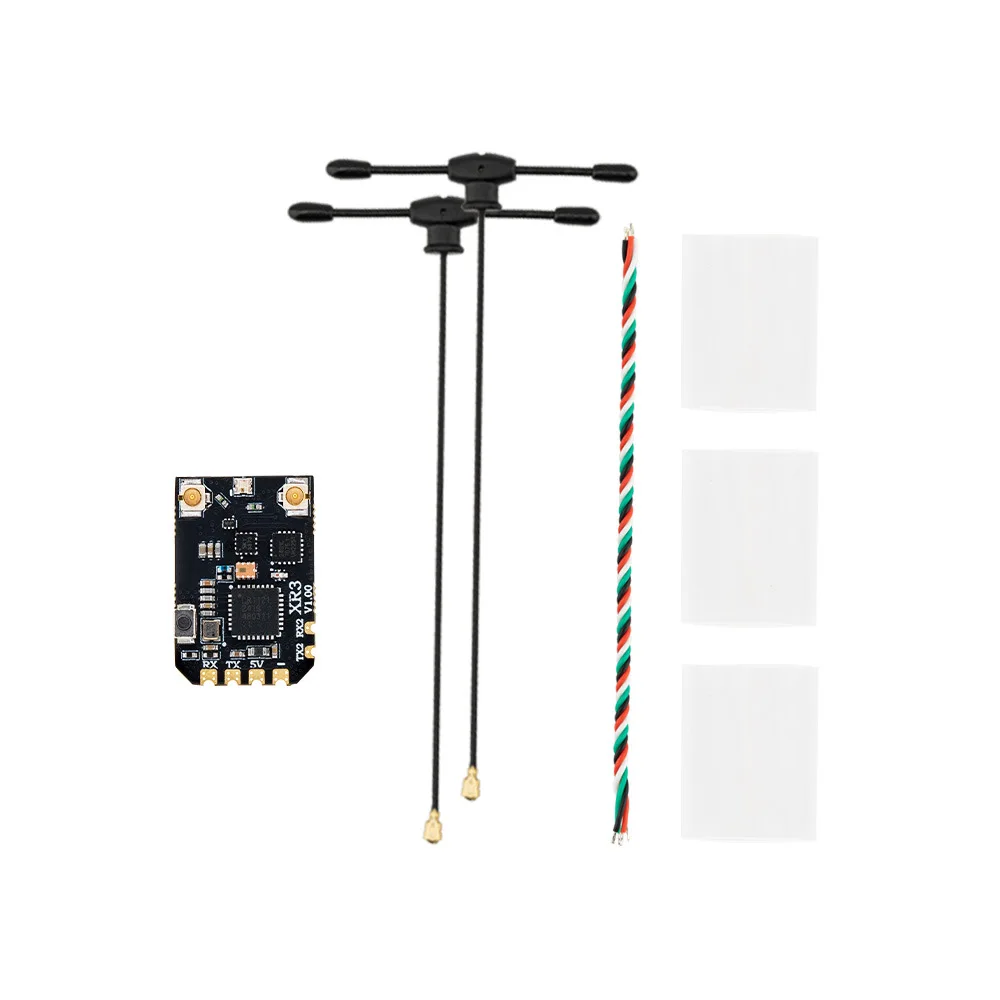 2PCS RadioMaster XR3 Nano ExpressLRS FPV Einkanal-Doppelfrequenzempfänger