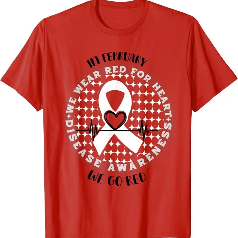 

Футболка Go Red American Heart Health Month Awareness в феврале