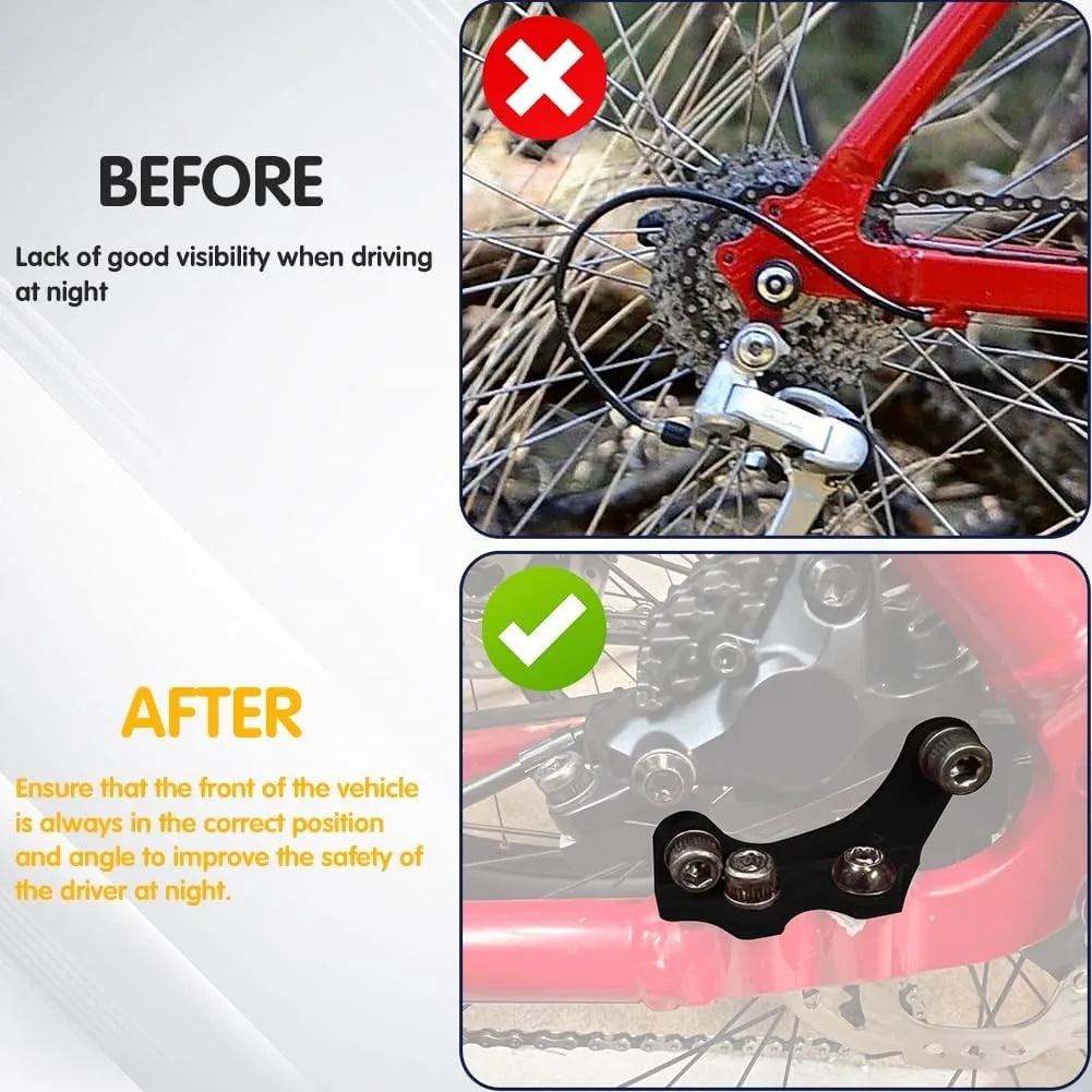 Upgrade Disc Brake Frame Adapter Kit For Mountain Bike Converts 22mm Hayes to I.S. 51mm For Most Schwinn Gary Fisher Trek Klein