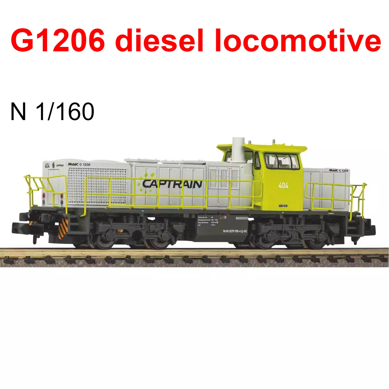 

Игрушечный поезд PIKO N-типа 1/160 G1206 40484, дизельный локомотив, 6-контактный разъем, серо-зеленая версия постоянного тока, модель поезда, игрушка для мальчика в подарок