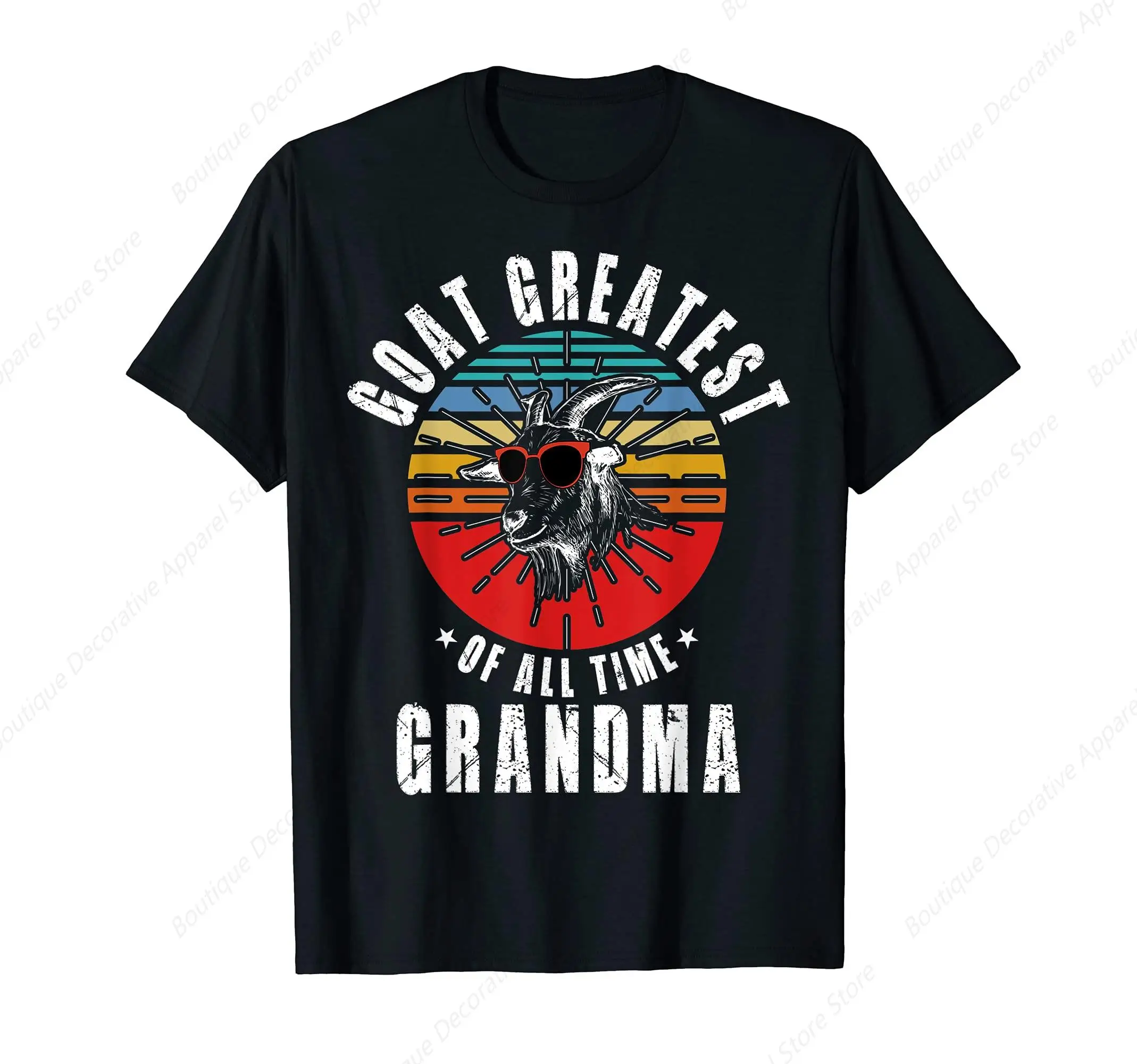 Funny Goat Grandma Funny Goat Old Lady Farm Animal Lover T-Shirt