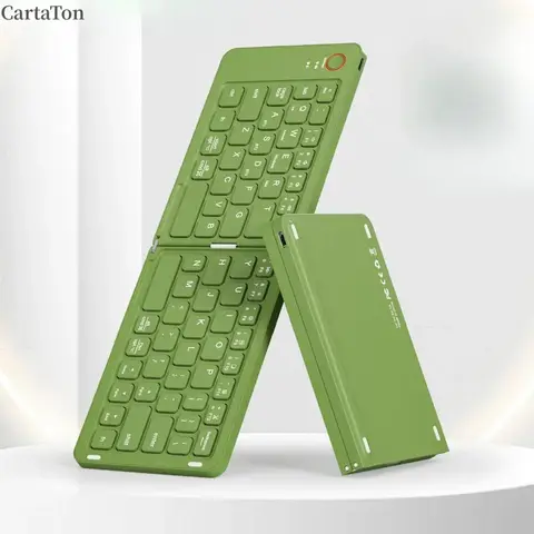 Portable Wireless  BT Foldable Keyboard for IOS/Android/Windows Tablet Mobile Phone Portable Keyboard Computer Accessories