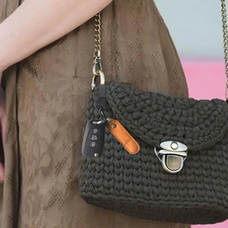 PU Leather SIM Card Bag Multifuncational Use Keychain Phone Card Hanging Poch With Detachable O Ring CellPhone Card Carrying Bag