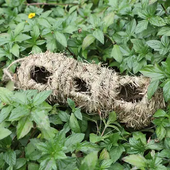 手工草編鳥巢 - 創意虎皮鸚鵡鳥屋,天然柳條編織鳴禽籠(環保材料) 10 最佳銷售 鳥巢 - №4
