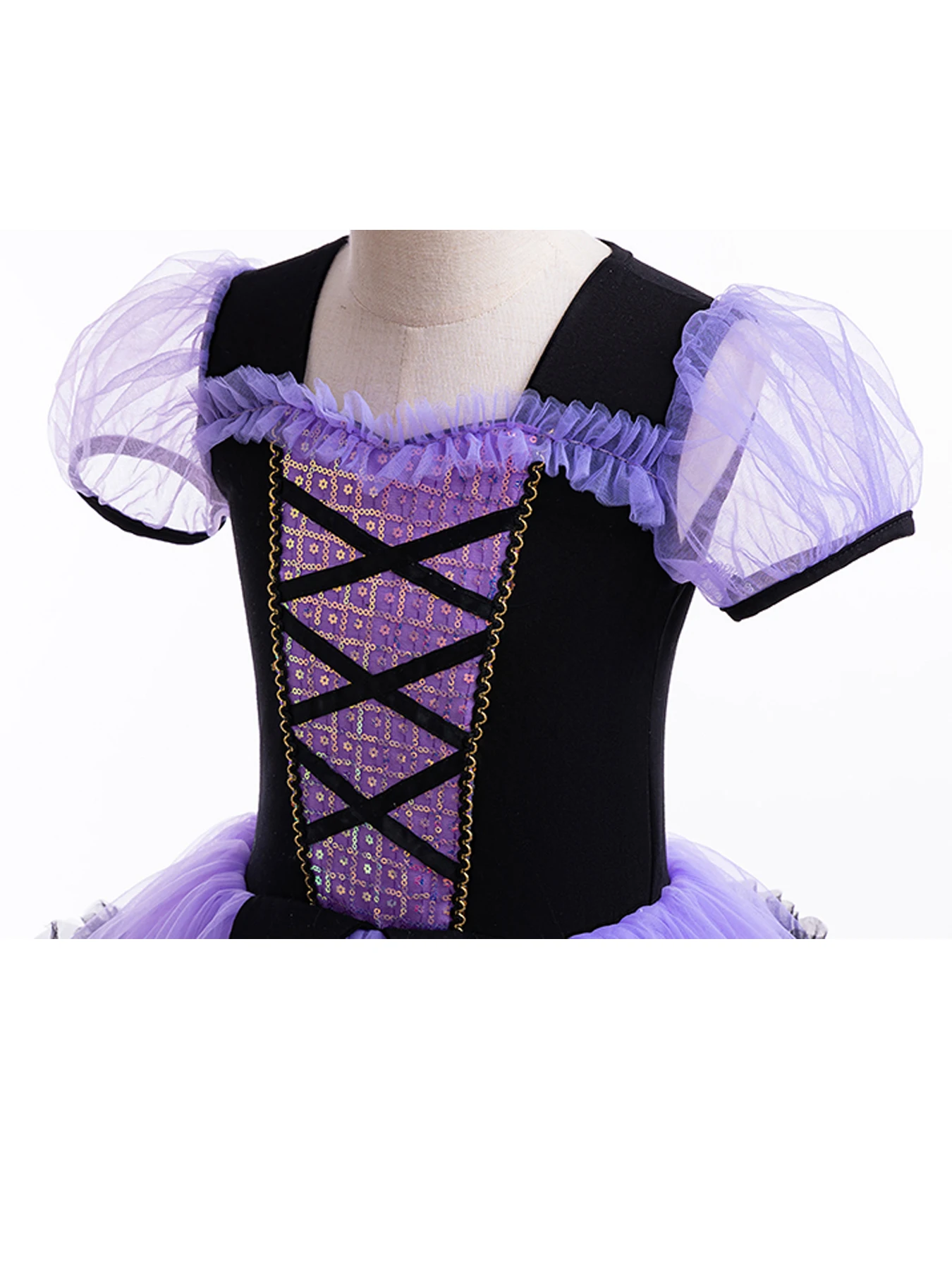 Girls Cotton Flare Ballet Tutu Dress Breathable Washable Elegant Suitable for Dance Practice Birthday Party Dressing 100-140 image 4