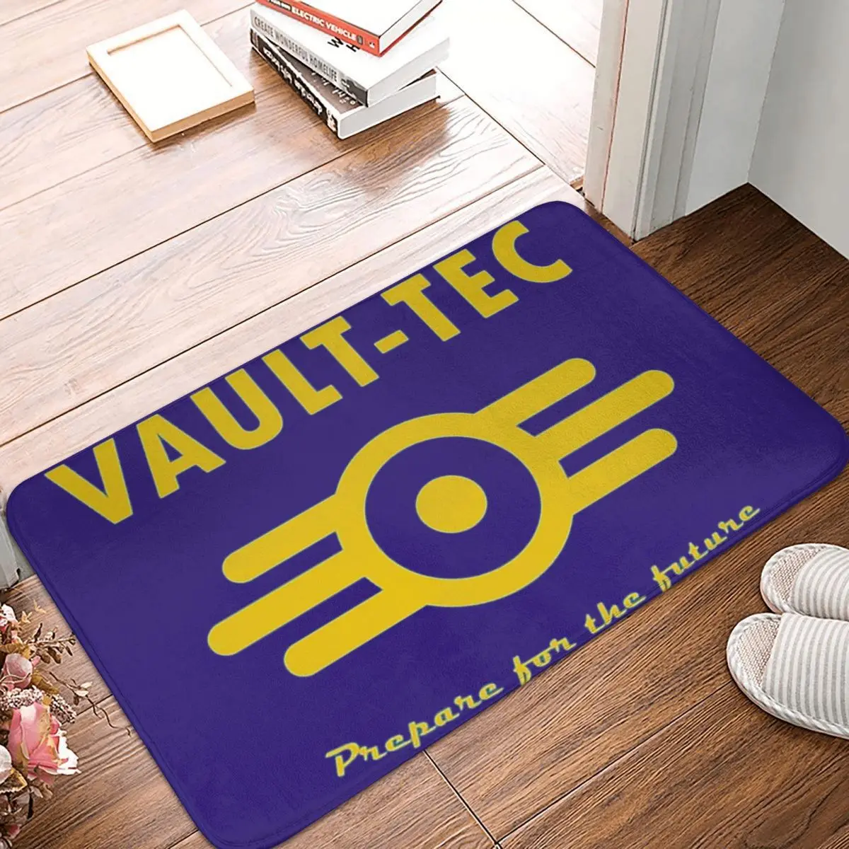 Fallout 4 Vault-Tec Logo Non-slip Doormat Floor Mat Water oil proof Carpet Rug for Kitchen Entrance Home Balcony Footpad Mats