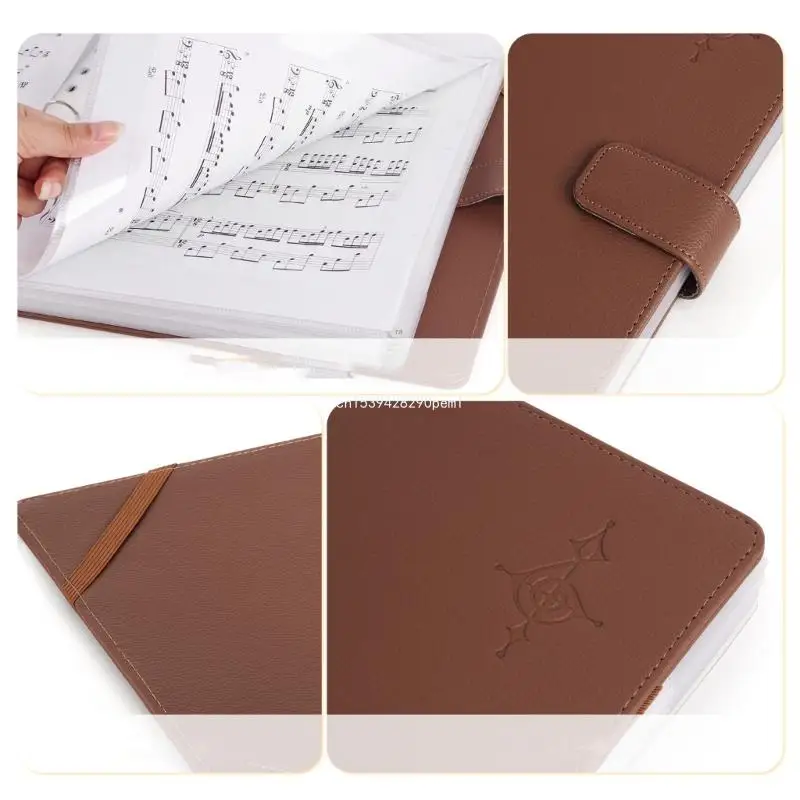 Music File Folder Piano Score Mark Music Clef Sheet Storage Documents Holder