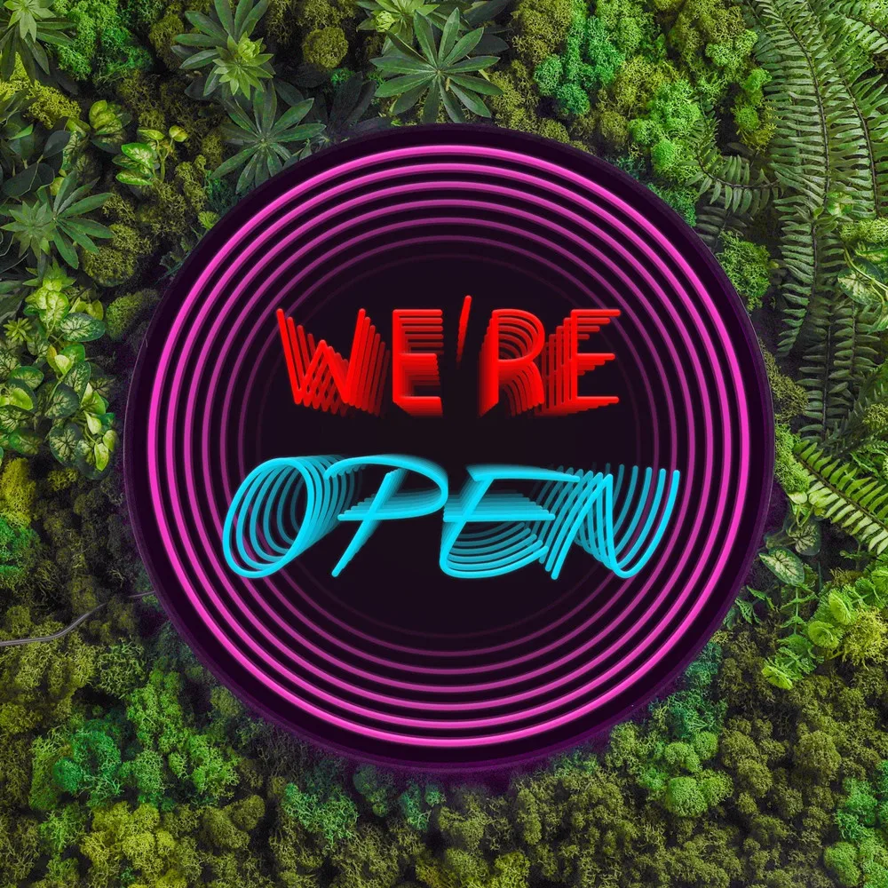 Customized Infinity LED Mirror 3D Deep Tunnel Signage Personalized Text Logo Decorative Mirror for Shop KTV Home
