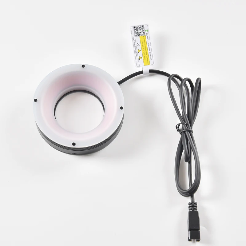 30° ring light Very good pointing Long- and close-range product inspection Visual appearance inspection light source 24V