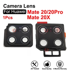 1Pcs Back Camera Lens With Frame With Adhesive Repair For Huawei Mate 20 Pro 20Pro 20X Replacement Parts