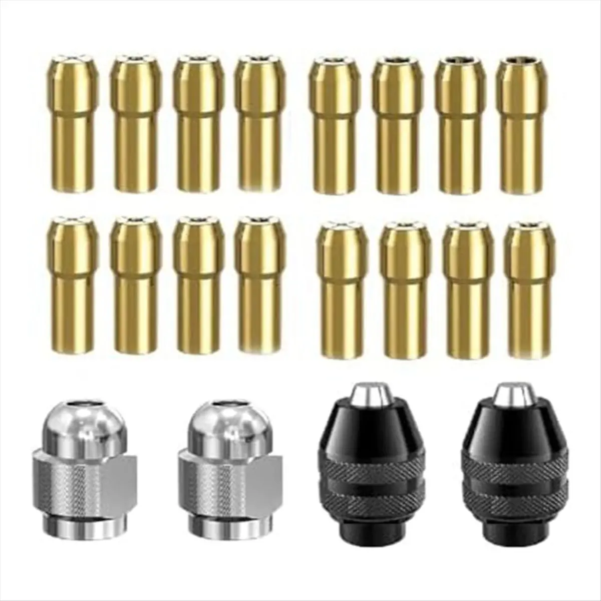 ABCD Drill Chuck Collet Set,with Quick Change Adapter and Rotary Drill Nut Tool-1/32Inch to 1/8Inch ShankSize Replacement Kit