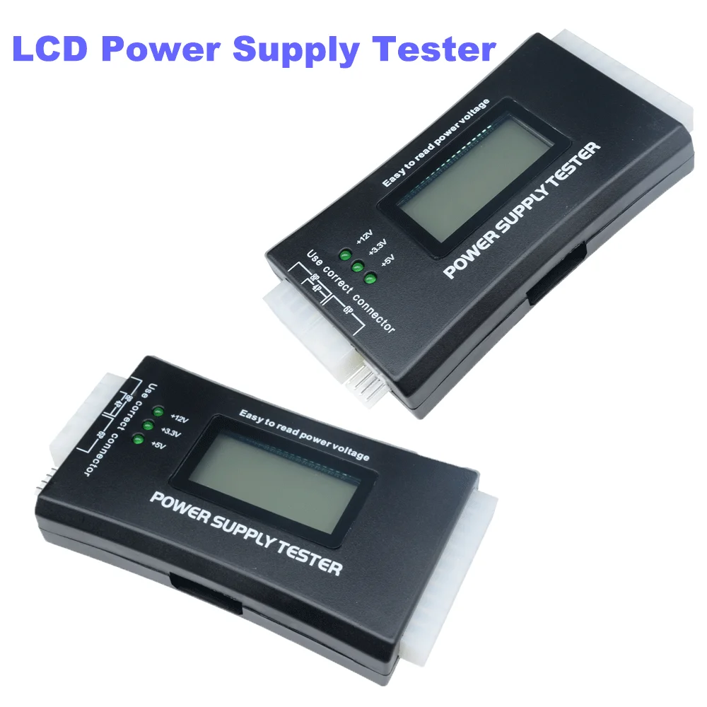 Power Supply Tester Computer Host Inspection Maintenance Tester Tool LCD Computer Diagnostic Computer ATX/ITX/BTX