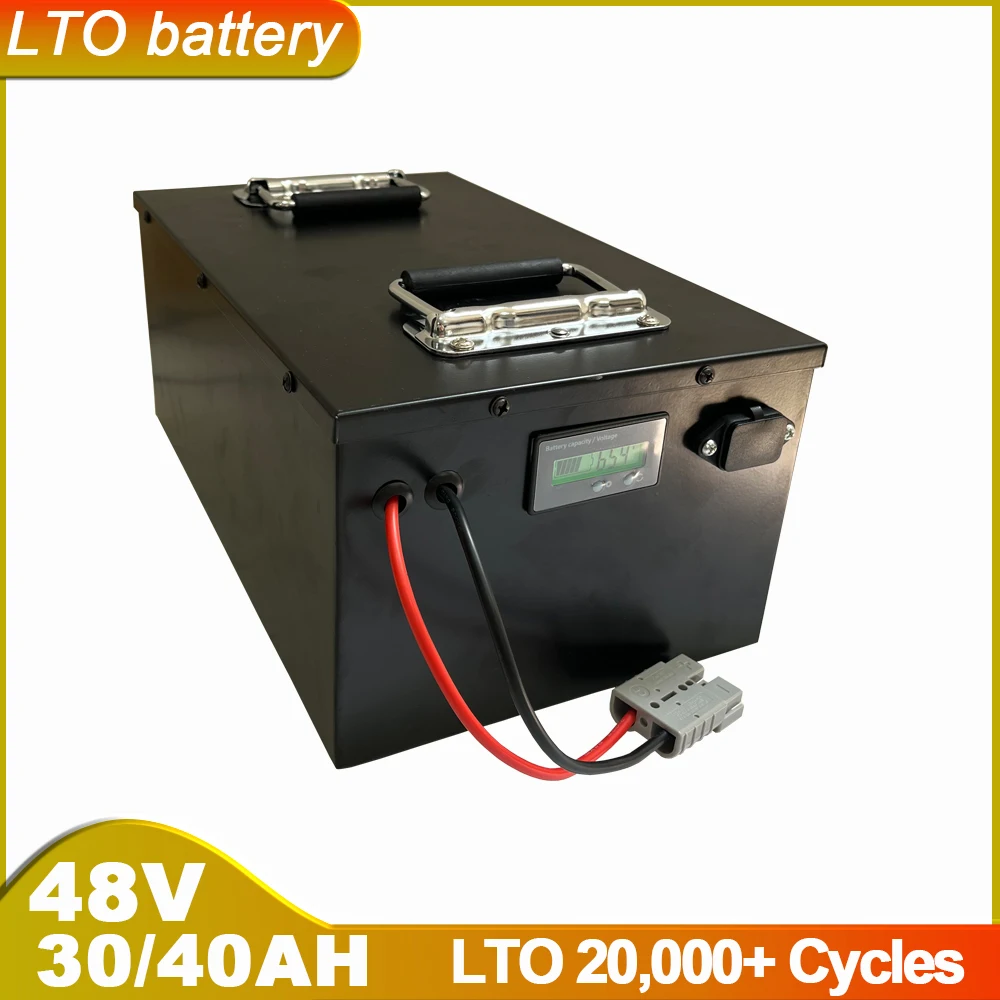 

48V 30AH 40AH LTO With 50A 100A 150A BMS Lithium Titanate Battery For 3500W Solar Energy Storage Bike Scooter Bicycle Inverter