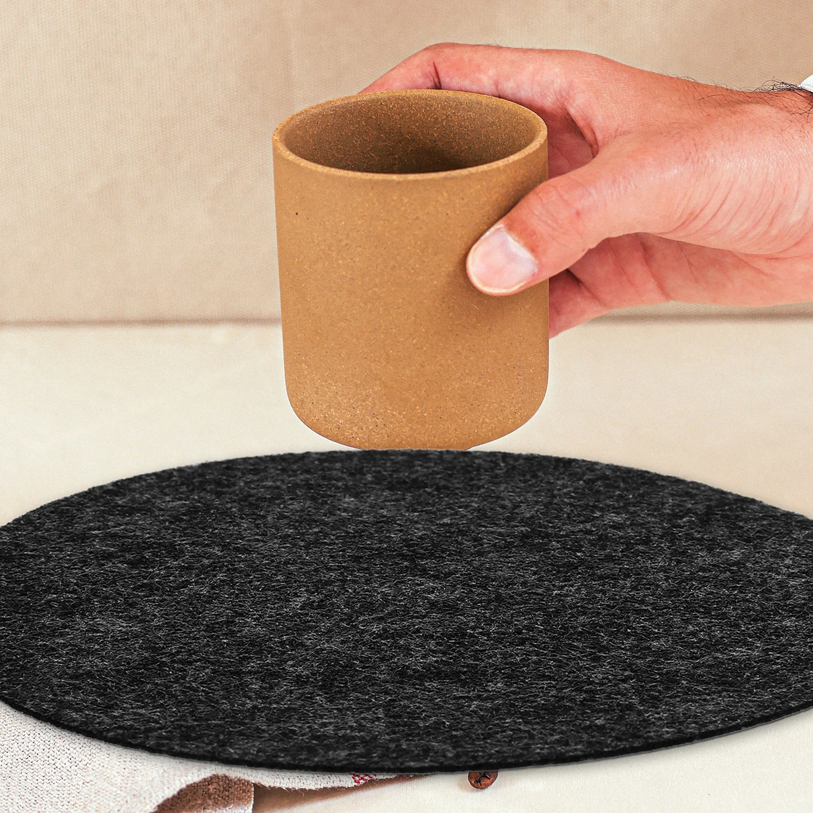 

12pcs Felt Plate Dividers 30Cm Large Non-Slip Anti-Scratch Pan Protectors For Cookware Storage Kitchen Organization Tableware