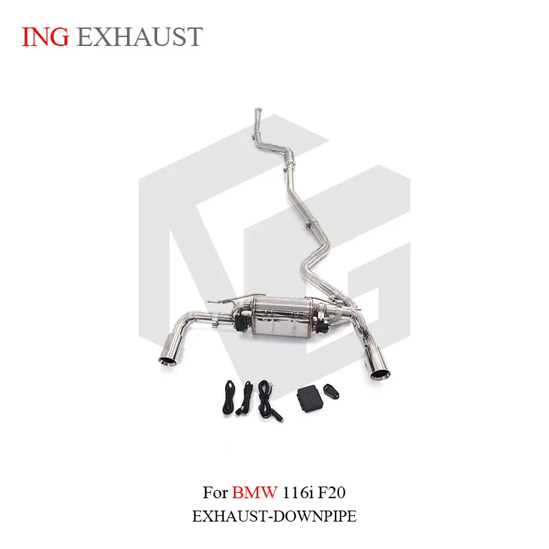 

ING Performance stainless steel Catback Exhaust for BMW 116i F20 Remote Valve control Tube Auto Accessories System