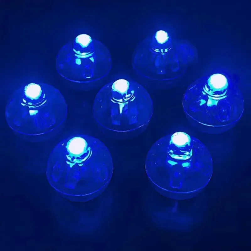 100/150PCS Mini LED Decorative Balloon Light Seven Colors Glowing Small Sphere Festival Party Atmosphere Decoration Props