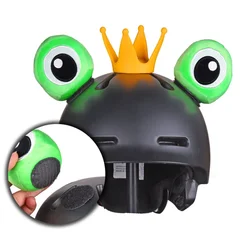 Follow Stickers Cute Helmet Frog Eyes Crown Bull Horn Decoration Scooter Motorcycle Rabbit Ears Full Helmet Horn