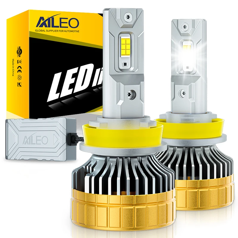 AILEO 200W 70000Lm H7 H4 H11 Led Lights Super Bright For Car Headlight High Power Automotivo Canbus H8 H9 Turbo Lamp 6500K Bulbs