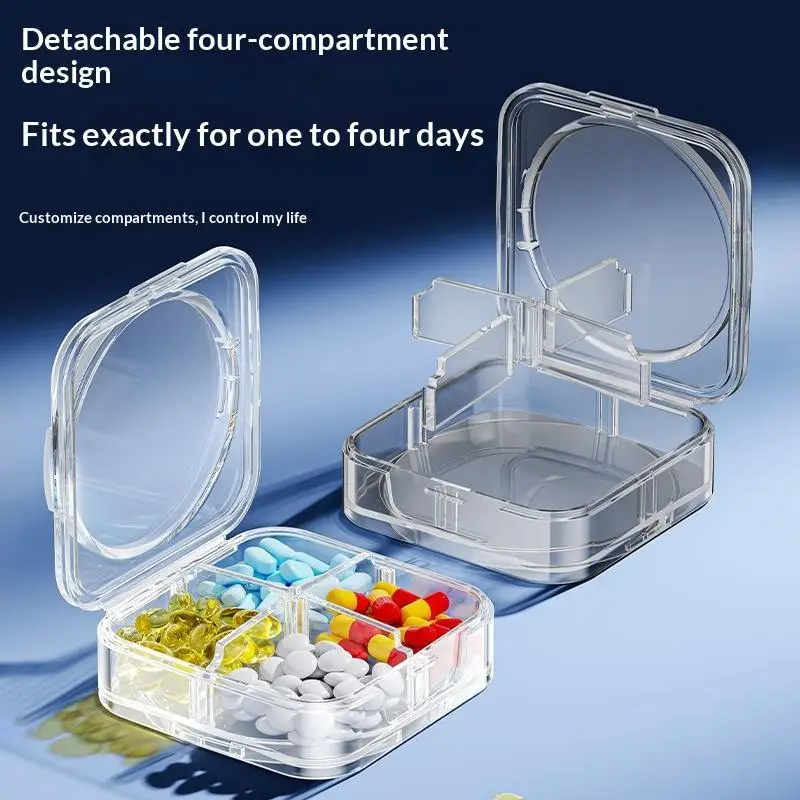 1/7 Days Week Pill Organizer Morning And Night Pill Holder Storage Box Splitter Travel Medicine Organizer Portable Medicine Box