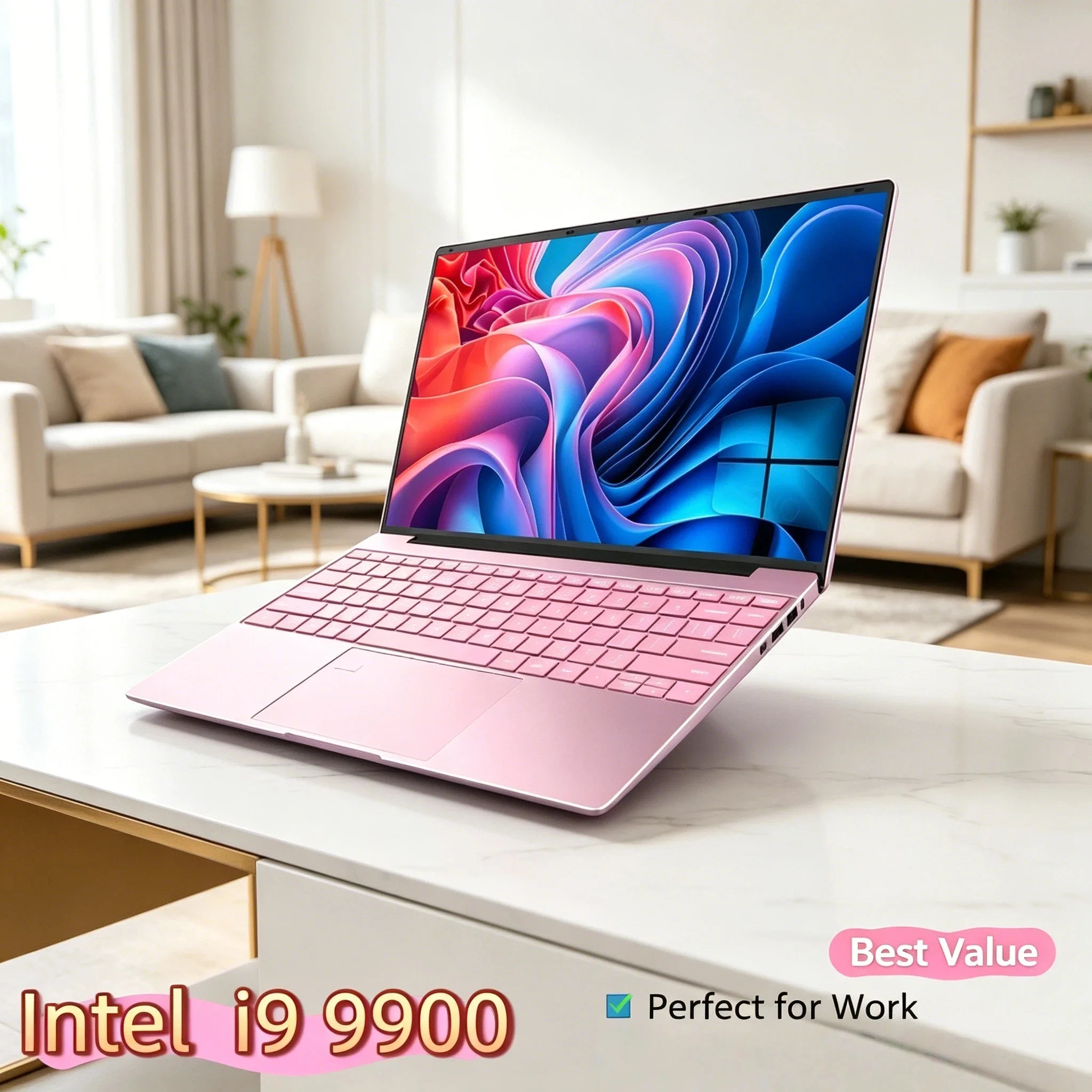 

32GB HOT 15.6 Inch Laptop Windows 11 Intel Core i9 9900 2TB 1920x1080 HD Gaming Computer PC Gamer Office Ultra Slim Fast