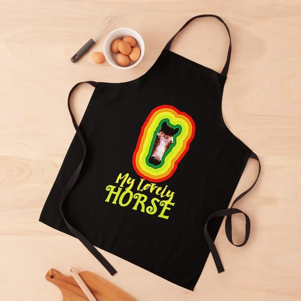 

My Lovely Horse Apron All For Kitchen And Home Restaurant Kitchen Equipment Women's Kitchen Household Items Apron