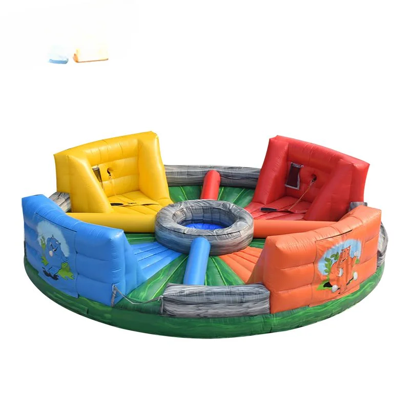 FOR  inflatable bungees running, hungry hippo chow down Interactive sport game