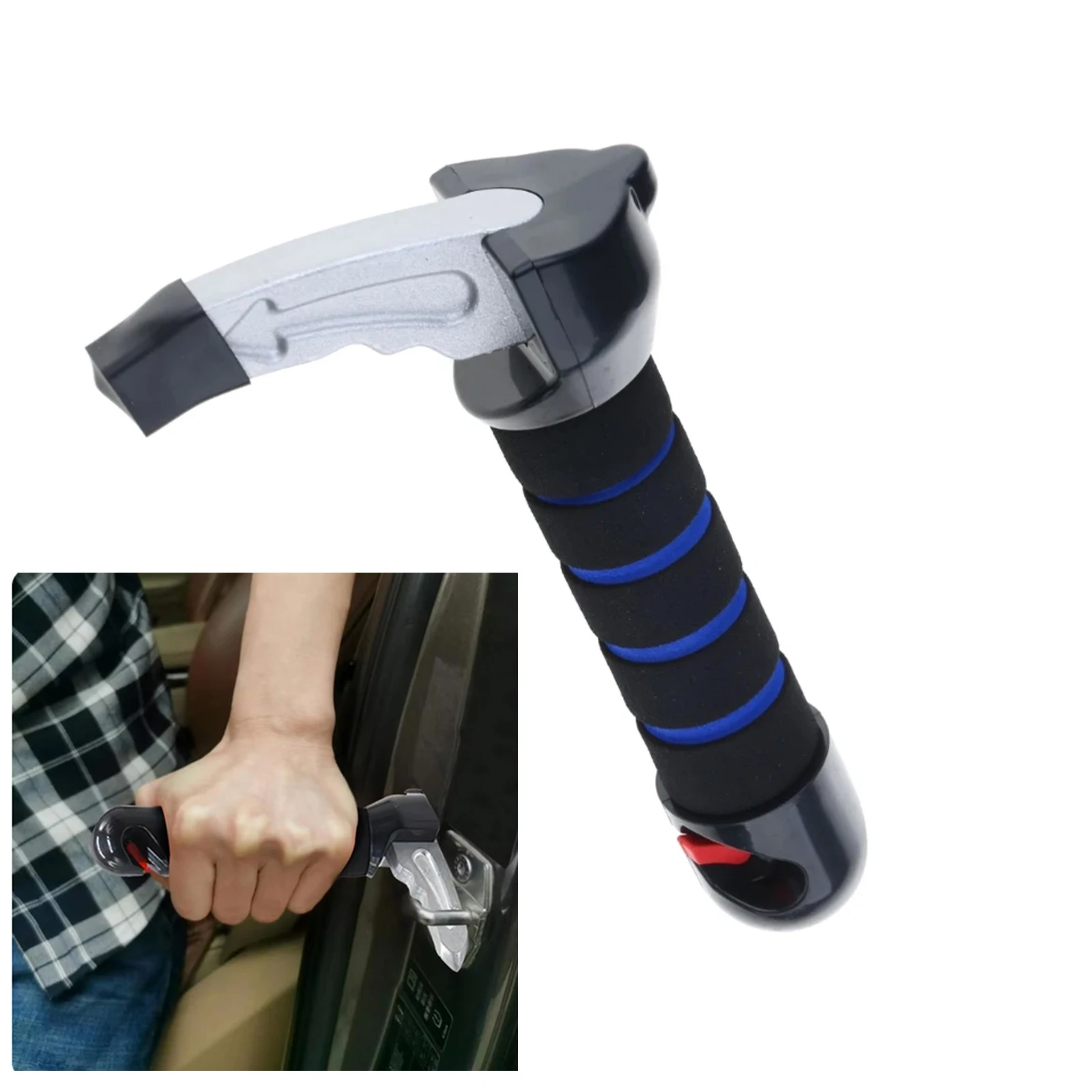 Door Armrest Wear-resistant Car Handle Safety Handrails Aluminum Alloy Portable Escape Hammer Anti-skidding Handles