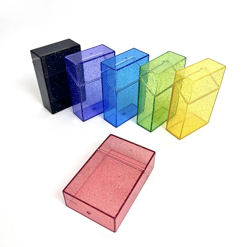 Plastic Portable cigarette case Pressure proof acrylic storage case card case Cigarette accessories