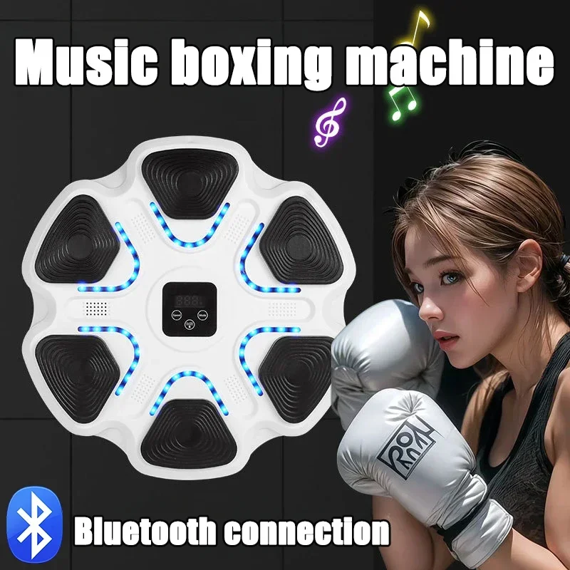 2024 Smart Music Boxing Machine Adult/Children Sports LED Luminous Boxing Bag Relaxation Response Training Sandbag Punching Bag