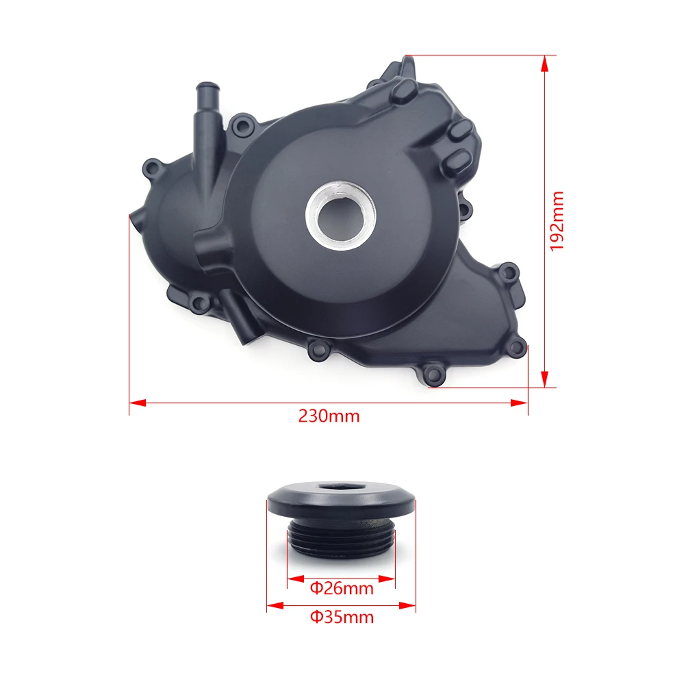 Motorcycle Accessories Left Crankcase Cover Magneto Stator Cover Big View Hole Cap Engine Protection For ZONGSHEN NC250 NC450