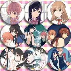 Anime Yagate Kimi Ni Naru Badge Bloom Into You Nanami Touko Koito Yuu Pins Cosplay Cartoon Itabag Bedge Brooch DADGE Xmas Gift