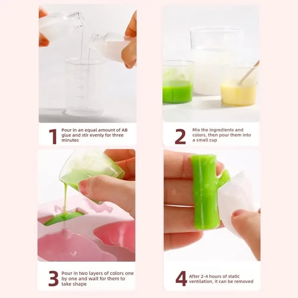مجموعة أدوات Taba Squishy DIY من الجل السائل، مجموعة أدوات صنع إسفنجية من السيليكون السائل المثالية لشخصيات كرتونية Kawaii Taba Squishy Cat