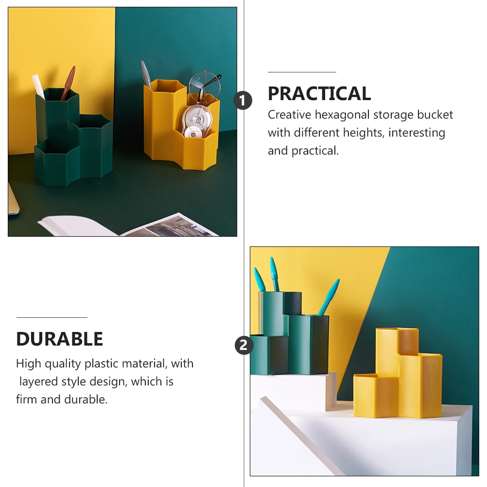 

Makeup Brush Storage Box Organizer Classify Aesthetic Brushes Container for Desktop Stationery Pen