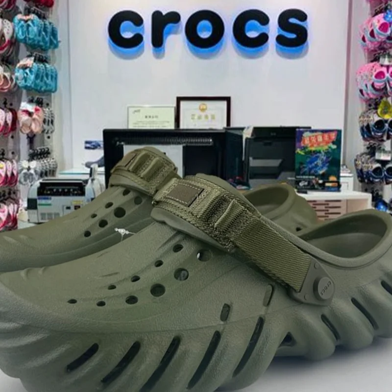 

Классические сабо унисекс для взрослых Crocs, пляжные водонепроницаемые мягкие пляжные сандалии, уличная нескользящая обувь Crocs