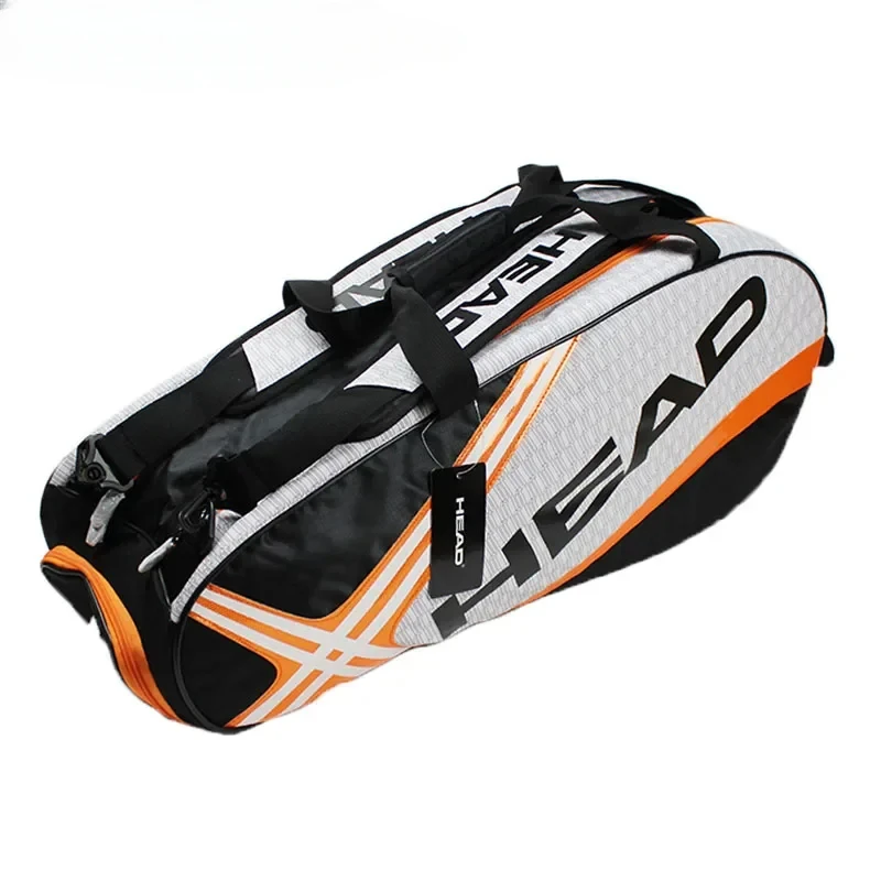 Tennis Rackets Bag Large Capacity 3-6 Pieces Tennis Backpack Badminton Gymbag Squash Racquet Bag With Separated Shoes Bag