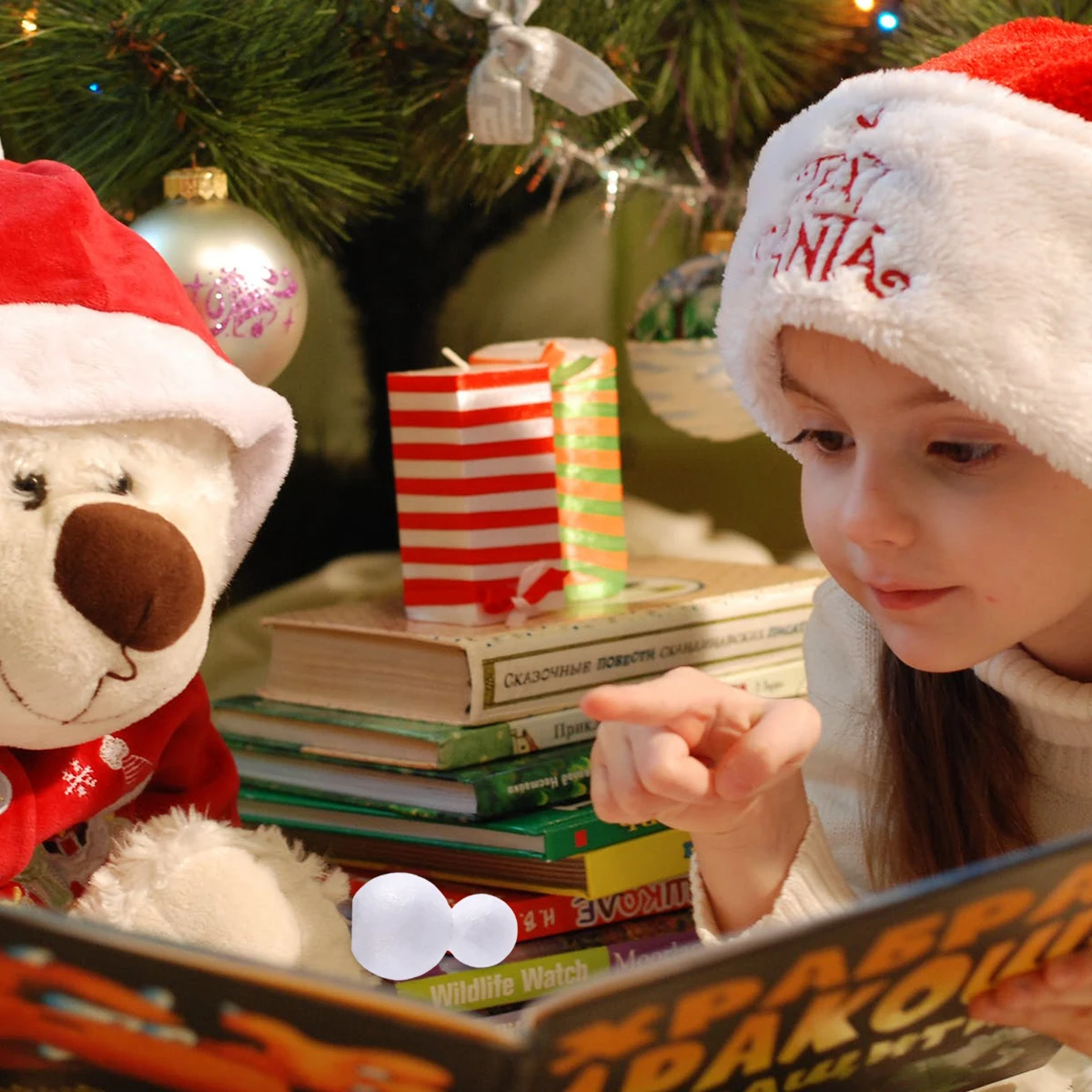 

5pcs Snowman Materials Unfinished Foam Diy Christmas Craft Decorations Creative Accessories Light Weight 15Cm White