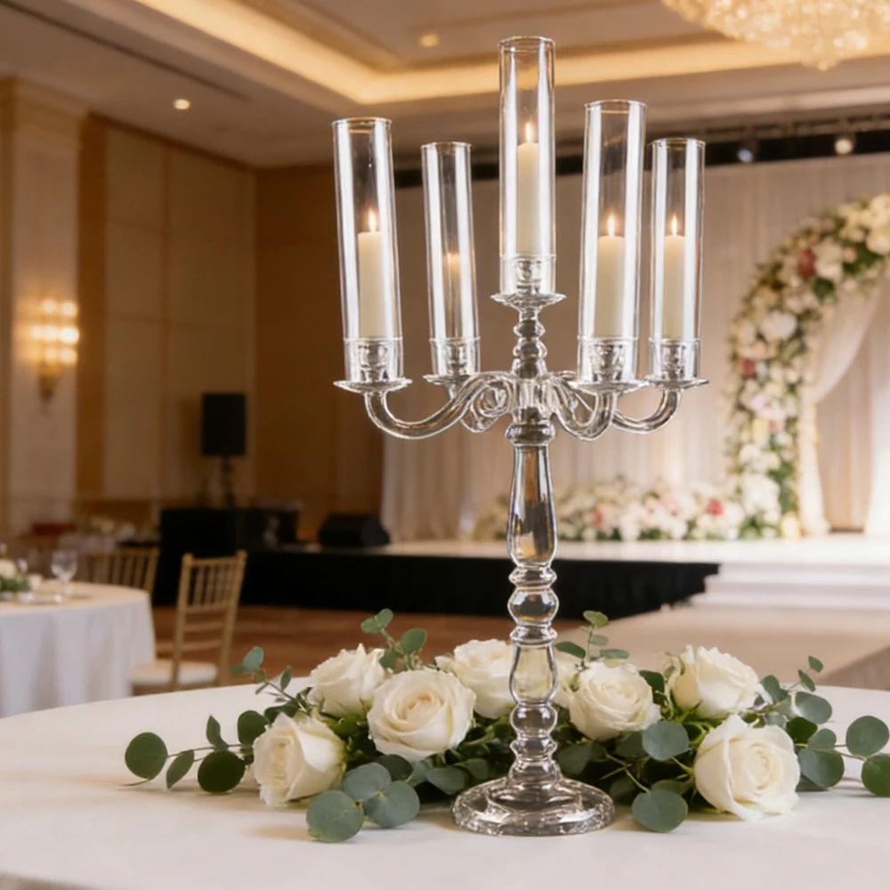 

5pcs/10pcs not Crystal Chandelier Candelabra iacrylic Table Lamp Wedding Centerpiece Decor Standing Chandeliers Floor table Lamp
