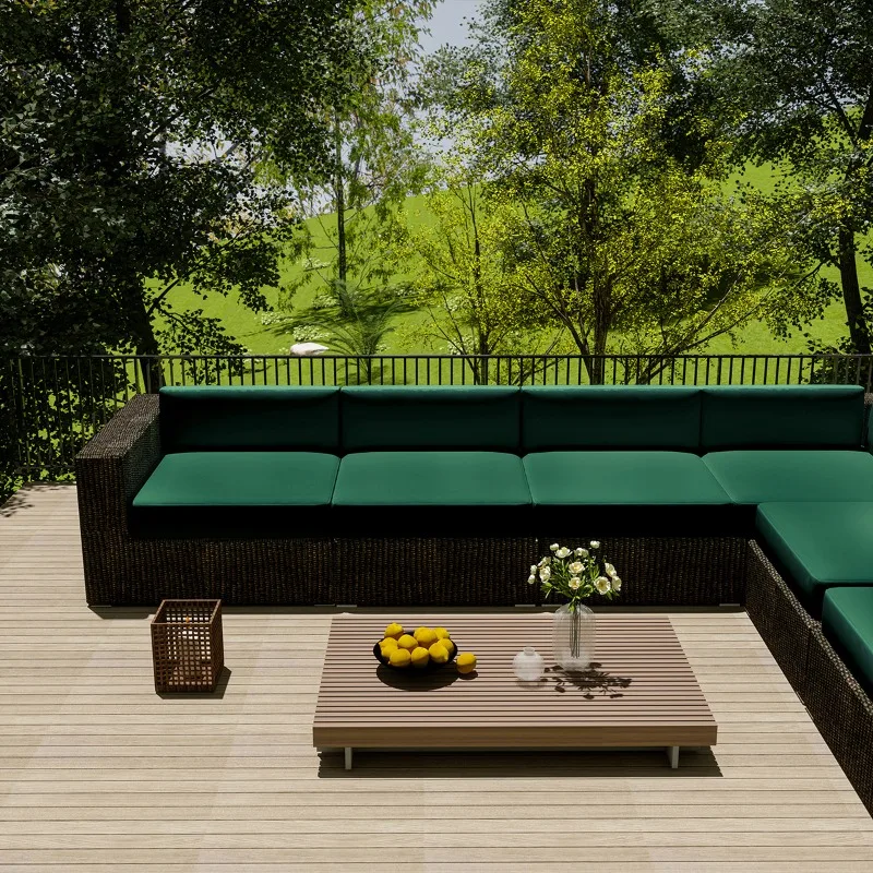 Outdoor Sofa Cover Home Hotel Garden Patio Waterproof Rattan Corner Sofa Cover Sun-proof Anti-Dust Furniture Protector Cover